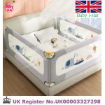 新款英國 Baby i-star單手單邊/雙邊垂直升降 兒童安全 床欄 (上下分離易清洗款/合特窄空間)