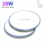 20W Wireless Charger Charging Pad 3.0 For iPhone  Samsung  智能快充 鋁合金無線充電器